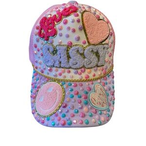 Colorful Sassy Embellished Cap